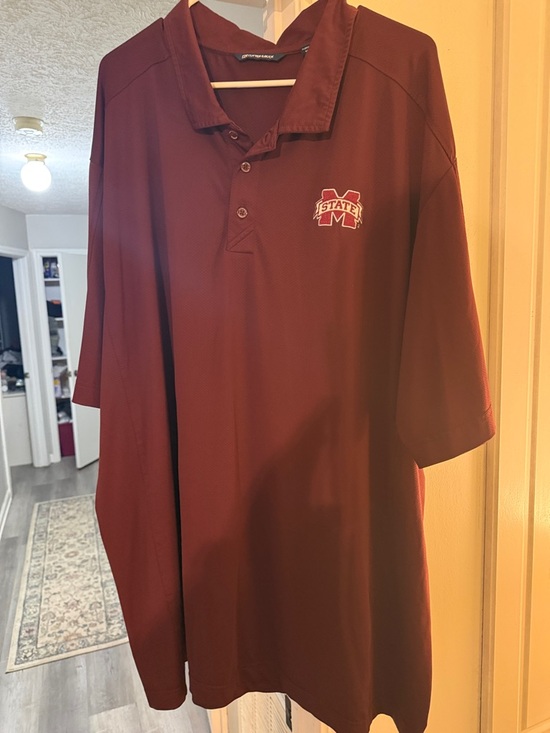 Cutter & Buck Other - Cutter & Buck Maroon Mississippi State Polo